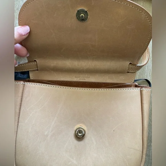 YSL Yves Saint Laurent Kaia Bag Small in Tan - Picture 4 of 6